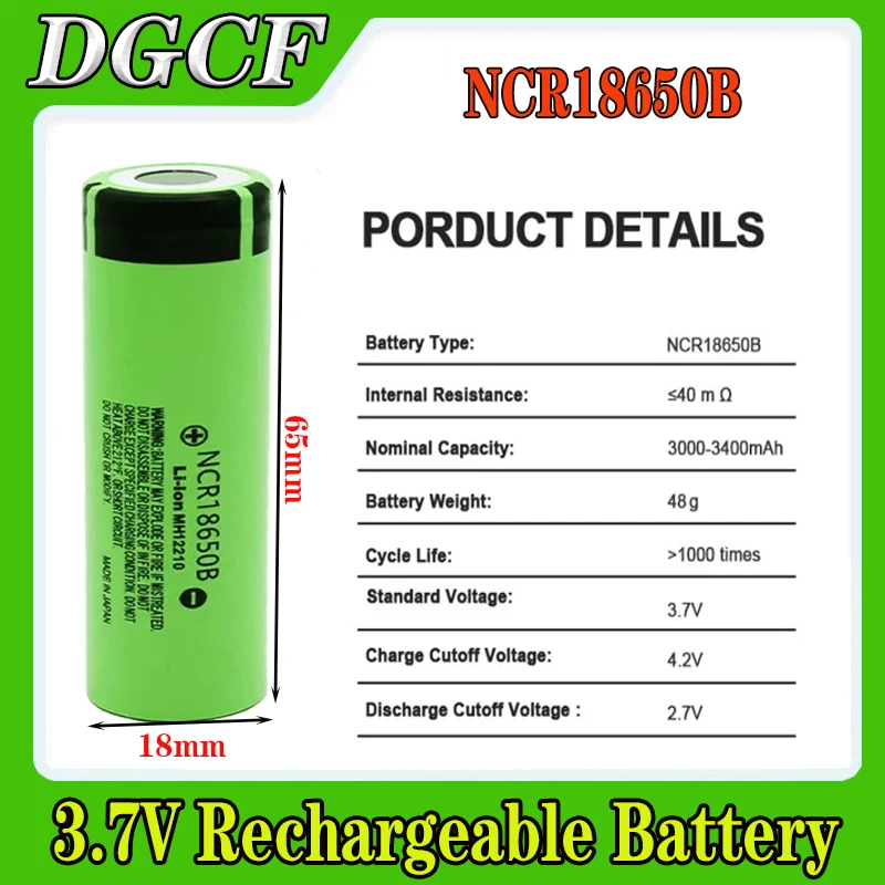 2023 New 35E 18650 3500mah High Power Discharge Rechargeable Battery High Power Discharge, 20a High Current