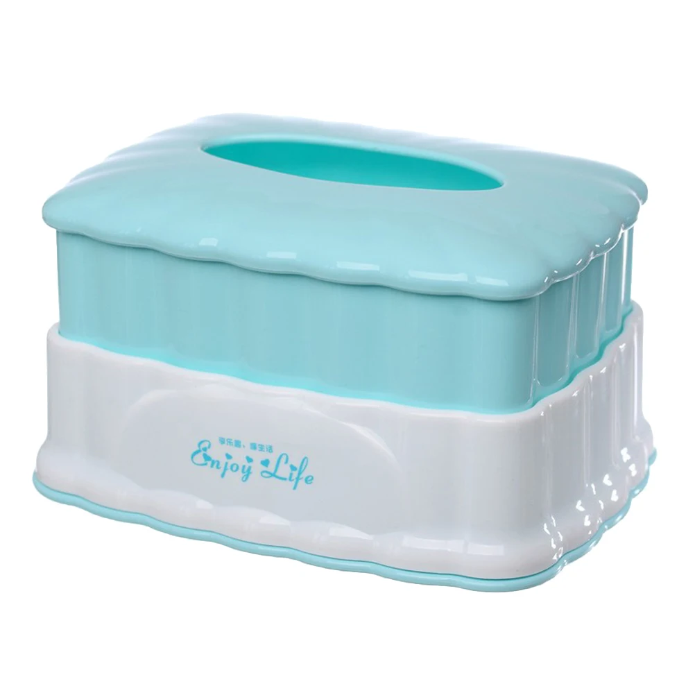 

Rectangular Tissue Holder Paper Towel Container Dispenser Storage Case For Desk Living Tissue Holder Room Practical