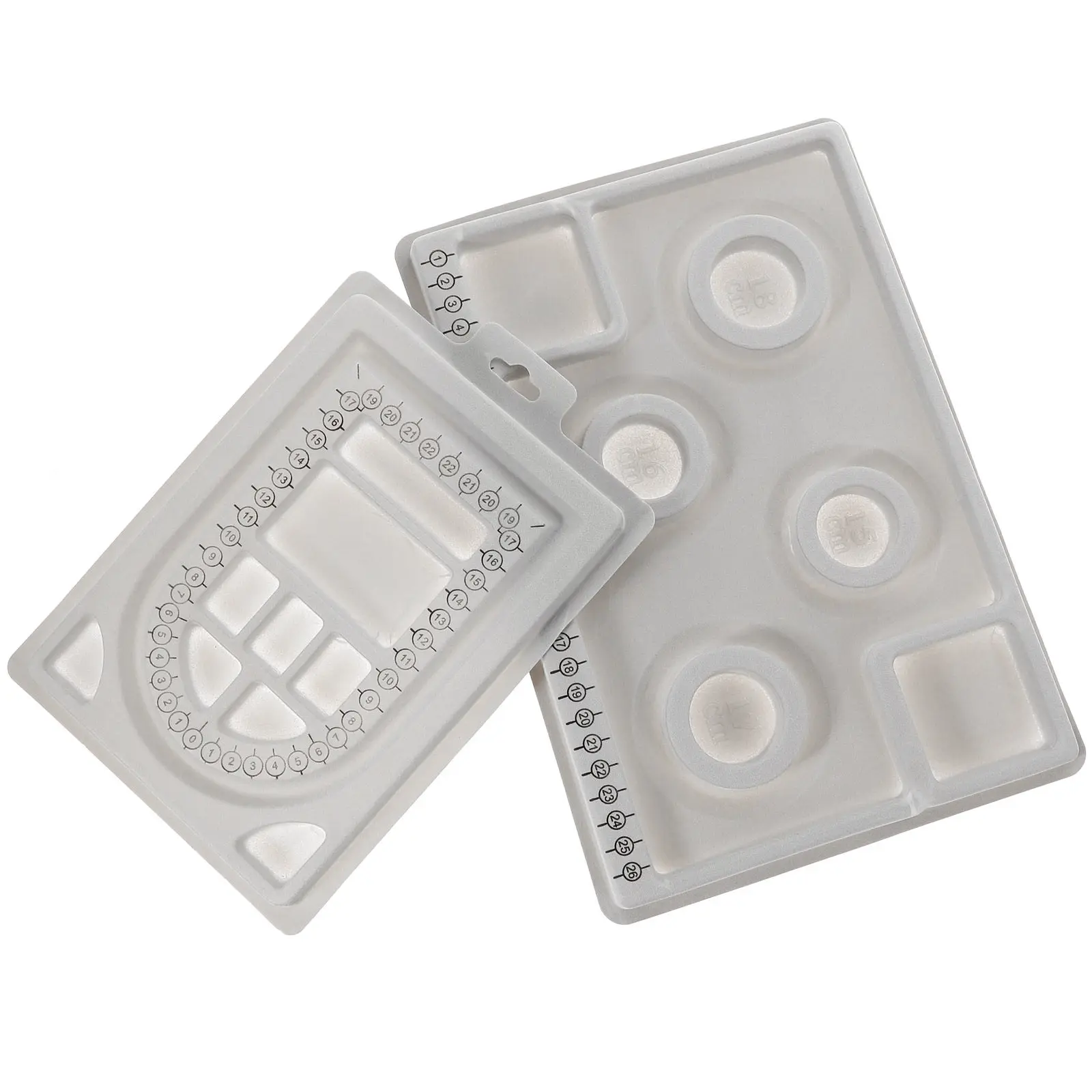 

2Pcs Jewelry Making Bead Board Non-Slip Groove Design Beading Tray for DIY Necklace Bracelet Design Organization