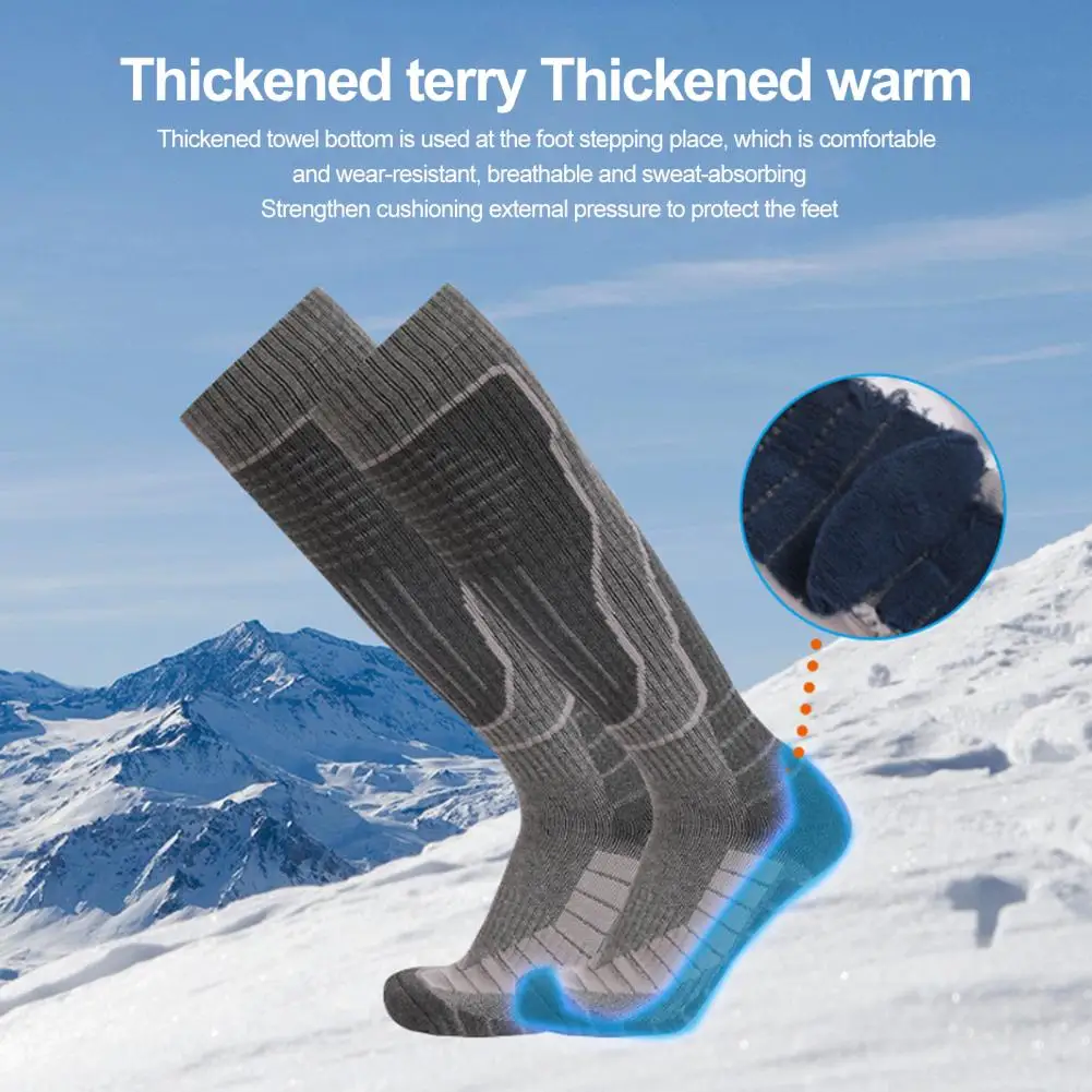 

Weather Socks High-performance Thermal Ski Socks Non-slip Cuff Breathable Moisture-wicking Snowboard Sports Socks for Ultimate