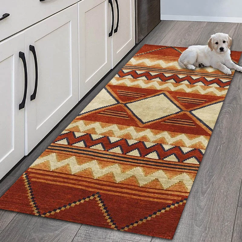 Nordic Morocco Pattern Carpet Kitchen Mats Floor Area Rug for Bathroom Entrance Door Mat Rugs Anti-slip Mats Home Decorations