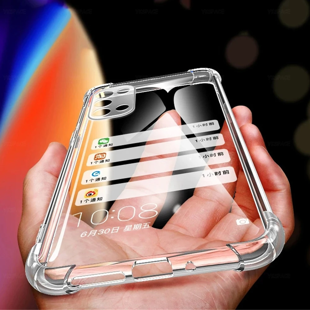 Shockproof Transparent Silicone Case For OPPO Find X 2 3 5 6 7 X2 X3 X5 X6 Pro Neo Lite X7 Ultra Soft TPU Back Protective Cover