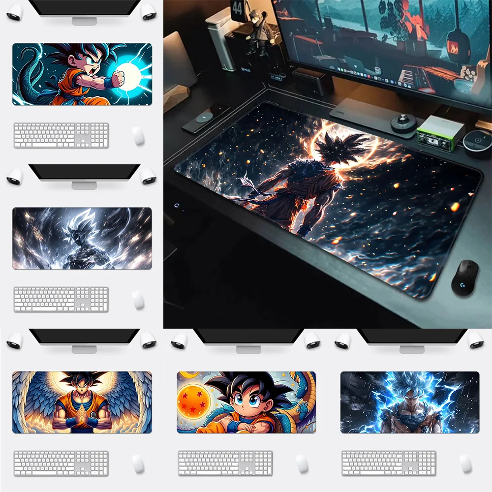 Anime Goku D-Dragons Balls Mousepad HD Printing Computer Gamers Locking Edge Non-slip Mouse Pad XXL90x40cm Keyboard PC Desk Pad