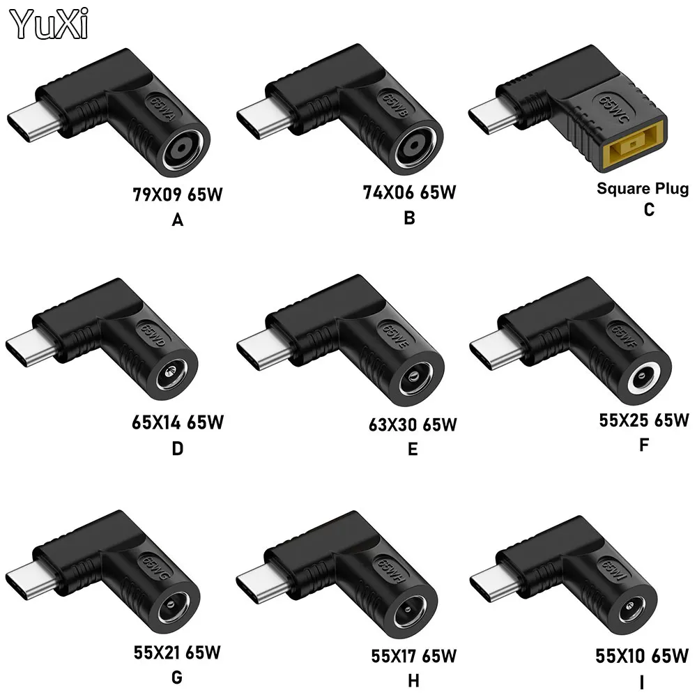 

1PCS DC to USB C PD Power Adapter Converter 5.5X2.5 7.4X5.0 4.5X3.0mm Laptop Charger to Type C Connector for Xiaomi Samsung 65W