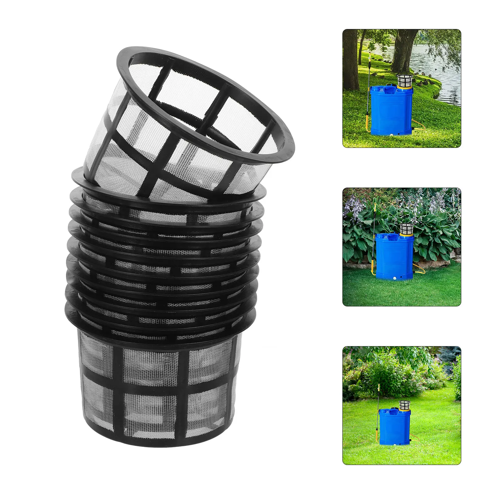 

10pcs Electric Fine Mesh Replacement For Knapsack Agricultural Garden Lawn Water Filter Net Backpack Sprayer Barrel Strainer