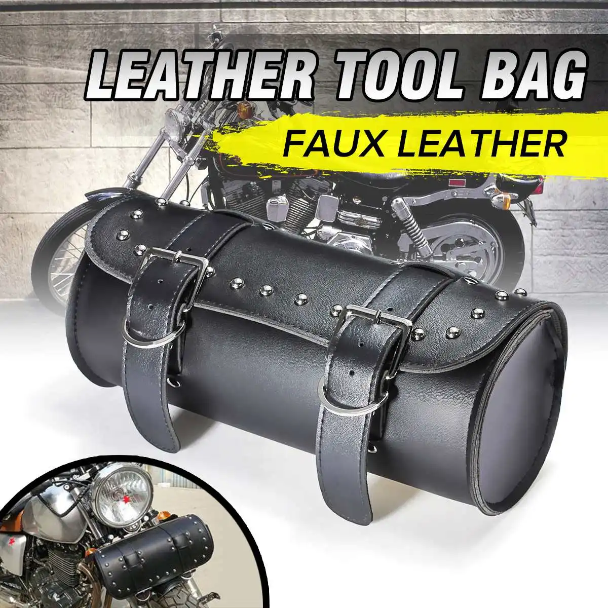 

Universal Motorcycle Fork Tool Bag Motorcycle Tool Bag Front Fork Handlebar Saddlebag Storage Travel Pouch Front Luggage Bag