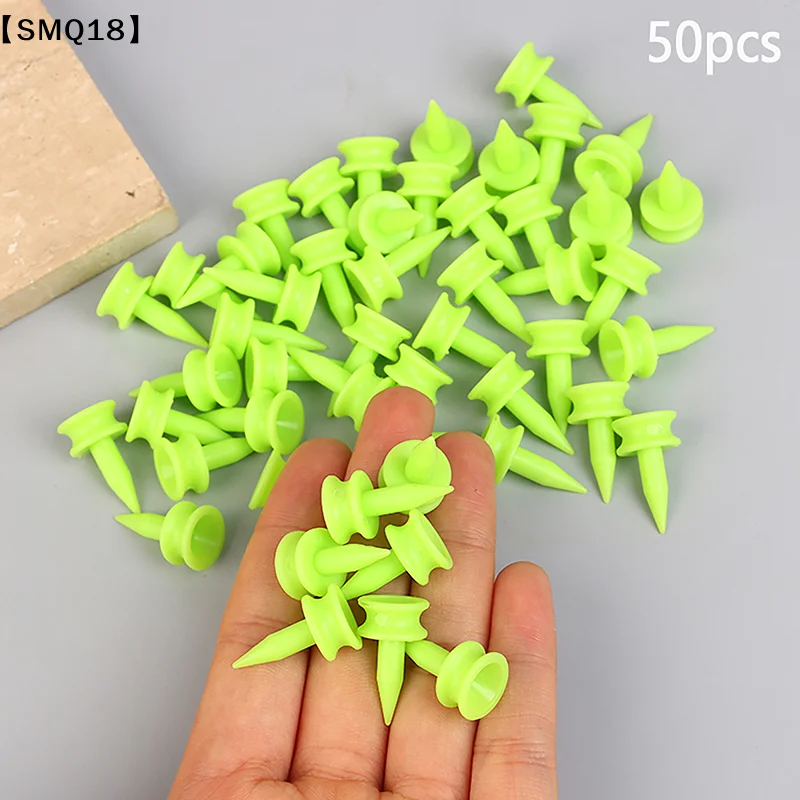 50Pcs/Pack Professional Golf Tees 25MM 0.98' Castle Green Golfer Accessory Plastic Golf Tees Perfect For Teeing The Ball【SMQ】