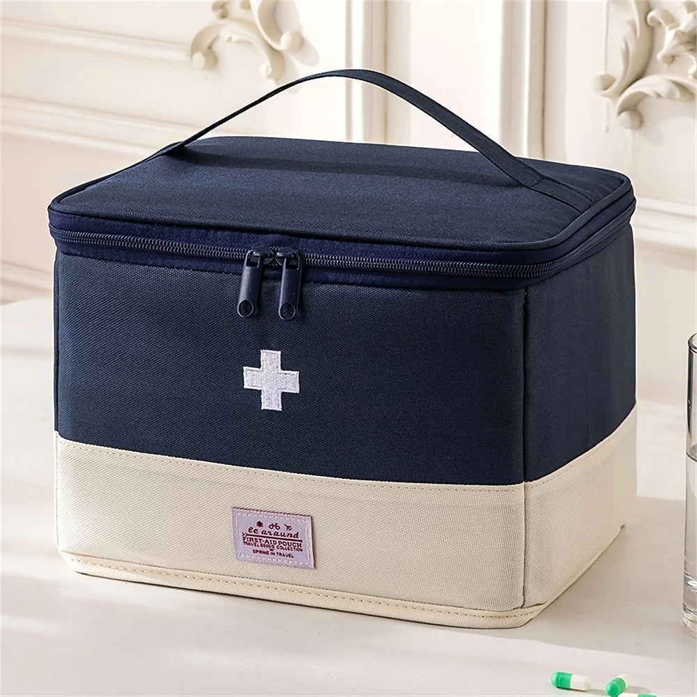 

Портативная медицинская аптечка большой емкости, водонепроницаемый органайзер для путешествий, медицинский органайзер для дома, экстренной помощи и кемпинга на открытом воздухе