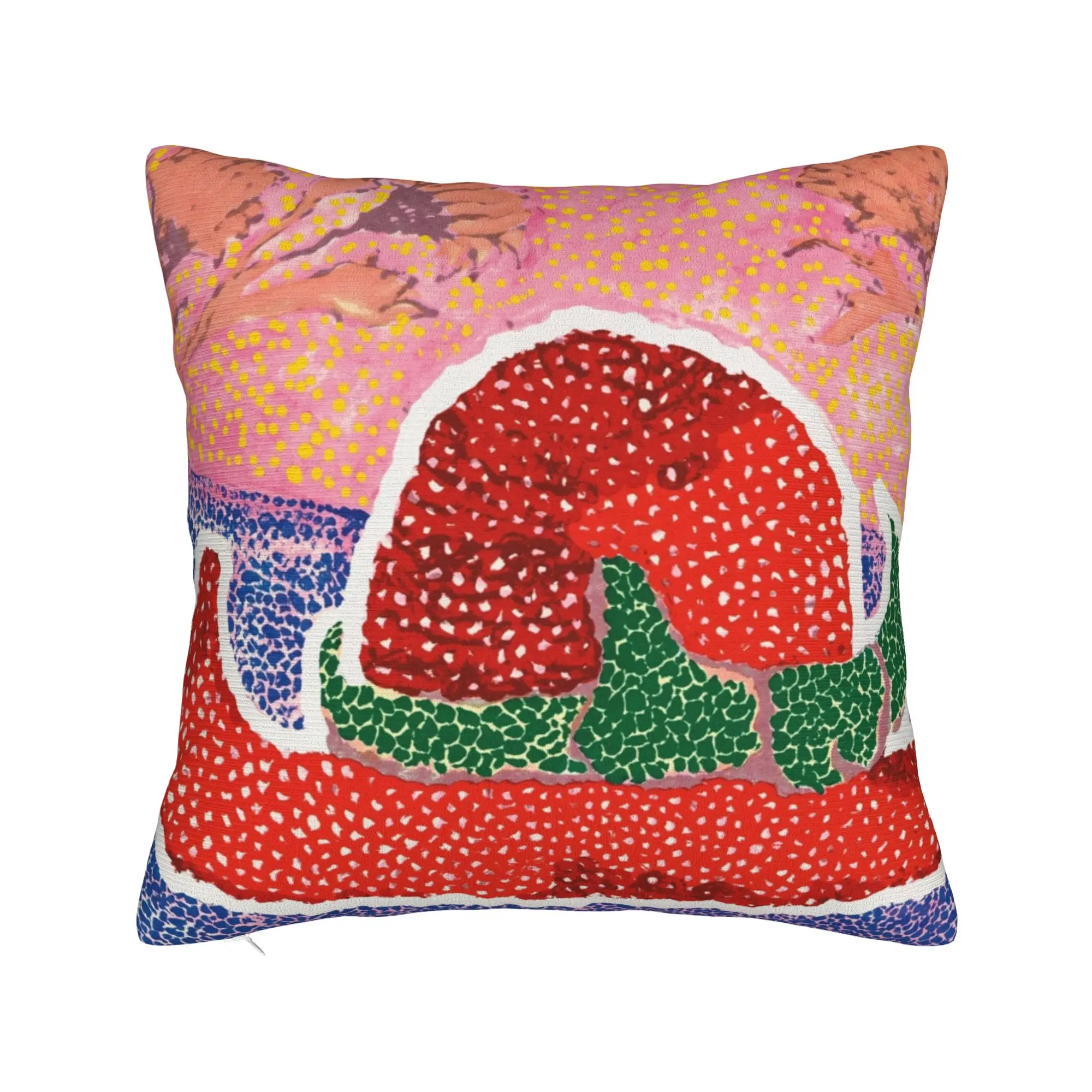 Yayoi Kusama Tokyo 1998 Art No.13 Square Pillow Covers Sofa Abstract Dots Polka Pop Aesthetic Cushion Cover Pillow Cover 40*40