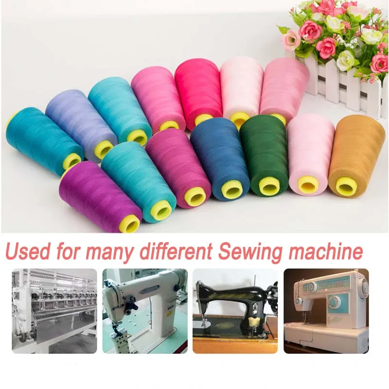 402 3000 Yards High Speed Polyester Sewing Thread Machine Manual Line Embroidery Industrial Threads Home DIY Sewing Accessories