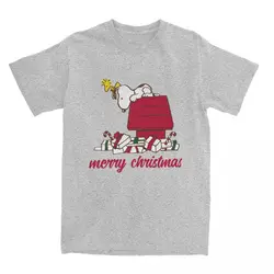 Peanuts Comic Snoopy Woodstock Men Women T Shirt Funny Christmas Accessories Novelty Tees T-Shirts 100% Cotton Clothes