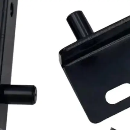 2X Pivot Hinges Black Heavy Duty Concealed Shaft Door Hinges With Bushing For Wood Doors Drawers Furniture Cabinet Wardrobe