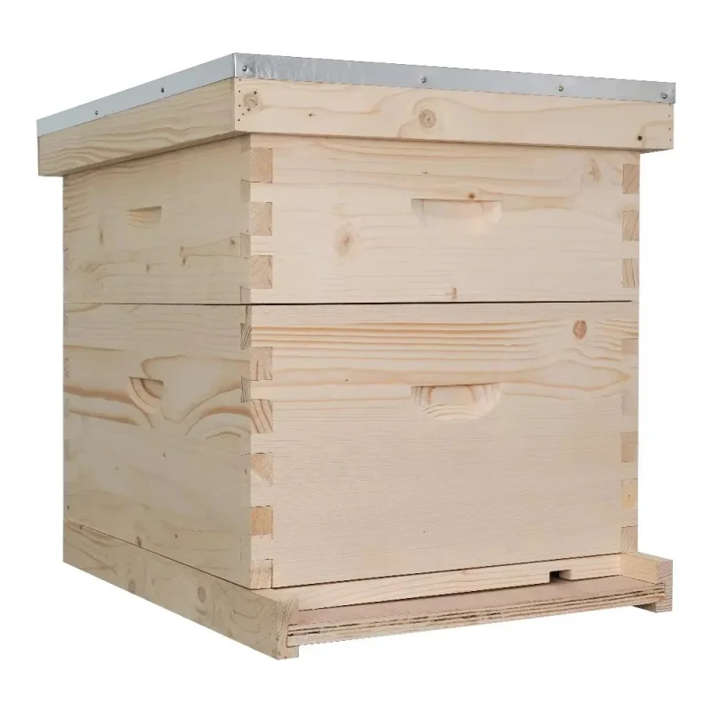 New ZHILI BEE MZJ-405 Langstroth 2 Layer Wooden Beehive With 20 Frames Capacity China Fir Material
