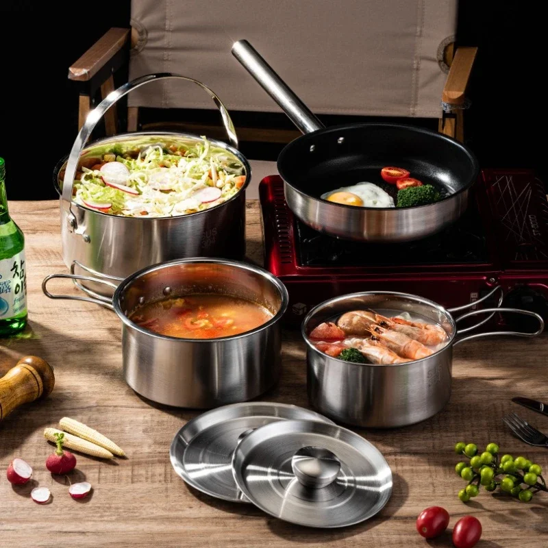 

Snow Bowl Portable Outdoor Bowl Cutlery Outdoor Camping Cookware Portable Hiking Cup 304 Stainless Steel