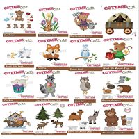 New 2024 Metal Cutting Dies Zoo Bear Fox Camel Goat Owl Scrapbooking Photo Album Decorative Embossing PaperCard Crafts Dies