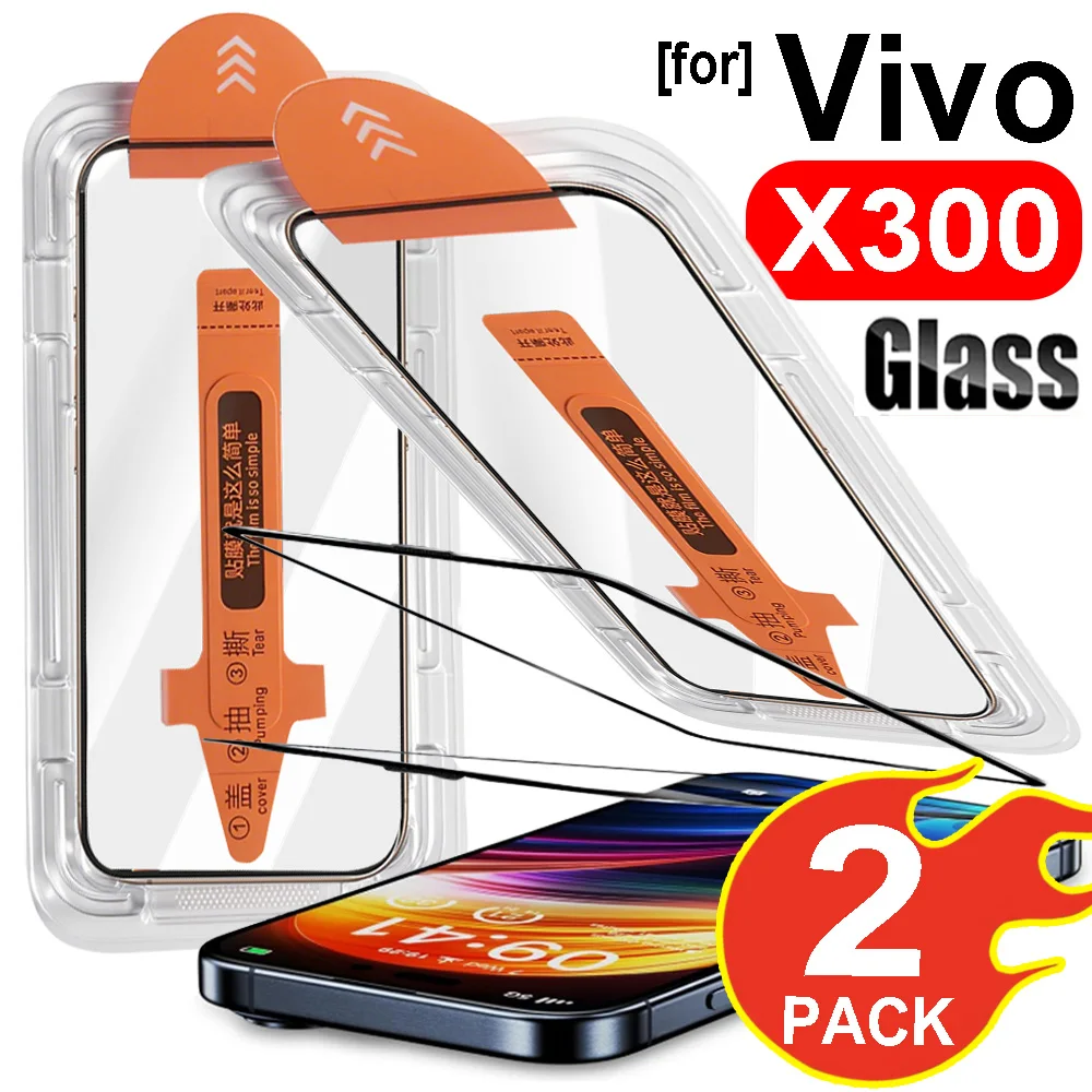 

Простое в установке закаленное стекло для Vivo X300 Pro Защитная пленка для экрана 9H Стекло против царапин и пыли Защитные пленки для Vivo X300