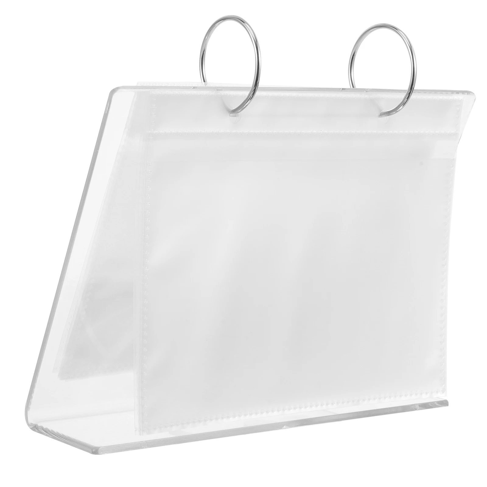 

Transparent Display For Organizer Portable Collecting Holder Diy Art Decals Display Book Compact Size Nail Salon Storage Light
