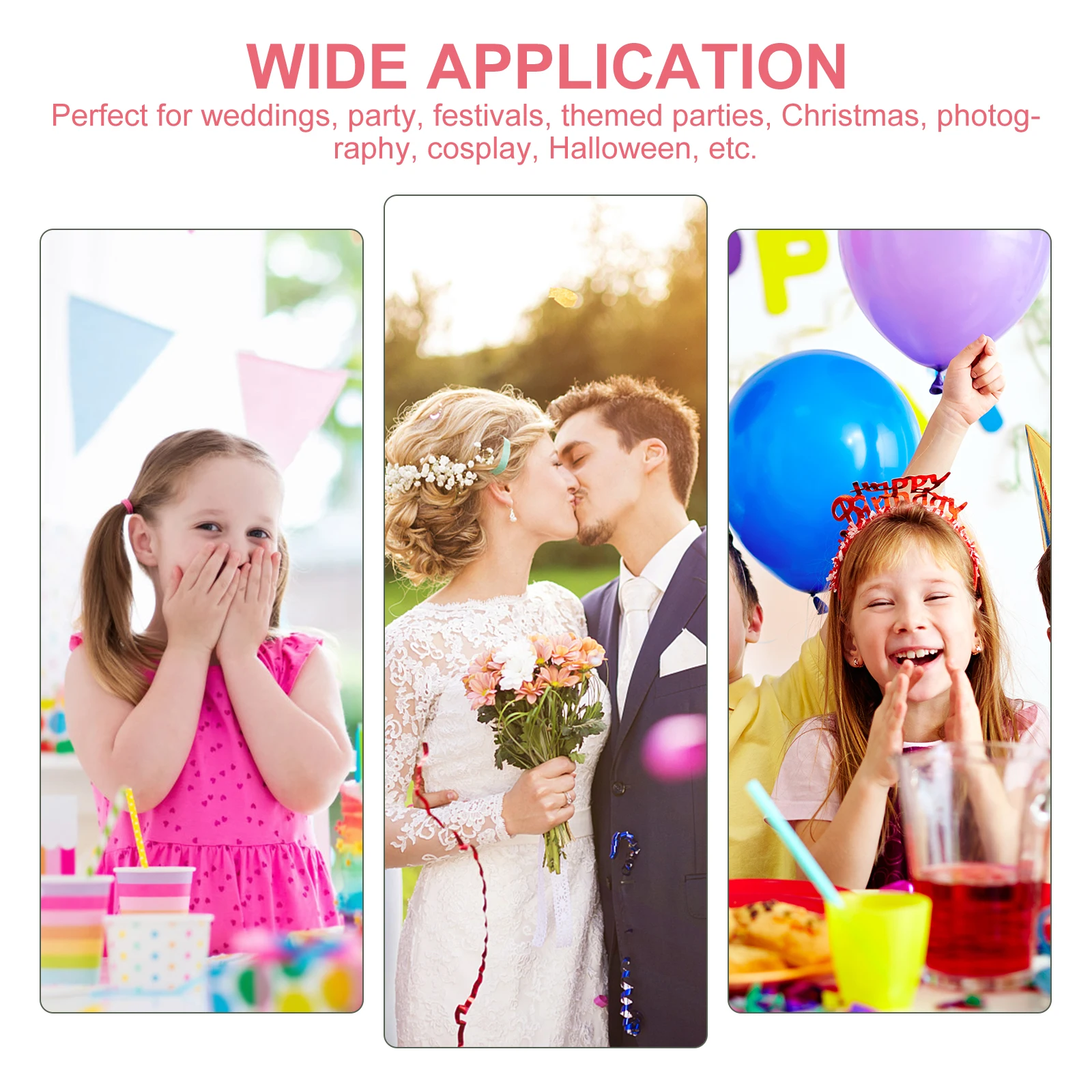 

Hair Accessories for Girls 's Princess Headpiece Headwear Flower Band Accessory Wedding White Hairband