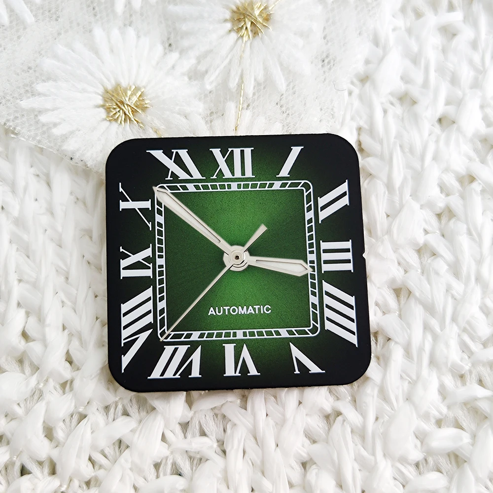 

Новый женский квадратный циферблат NH05 с римскими цифрами, индивидуальный логотип, размер циферблата 22,5 мм, запчасти для ремонта механизма NH05