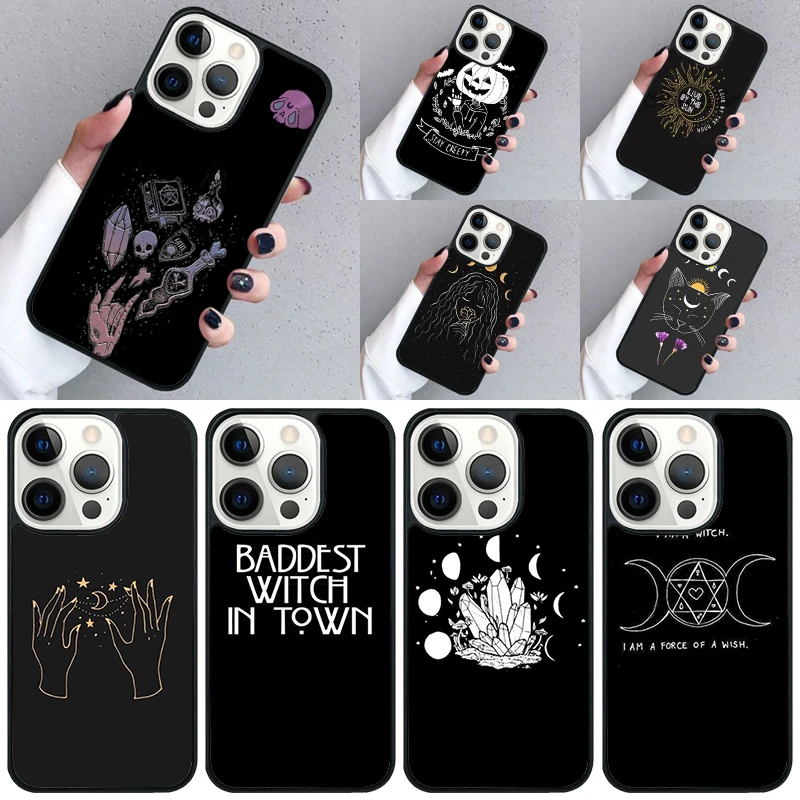 Witchcraft Dark Witch Phone Case For iPhone 16 15 13 14 Pro Max 11 12 Mini Plus 2022 XR XS MAX Shell Cover coque