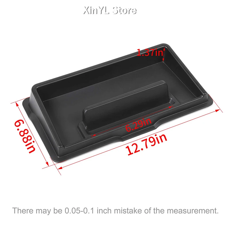 Car ABS Centre Console Mobile Phone Holder Storage Box For For Suzuki Jimny 2019 Up Car Mount Accessories Black