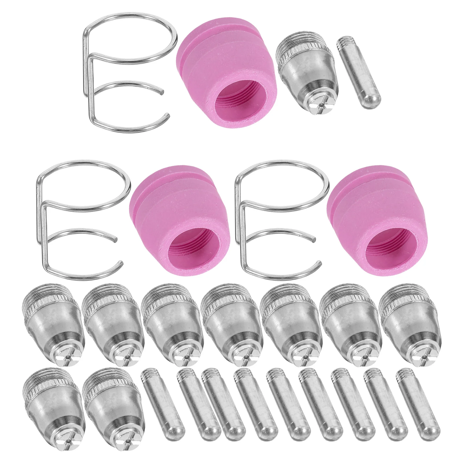 

26 Pieces Plasma Cutting Accessories Electrode Nozzle Protective Cover Bracket Set for AG60 SG55 LGK60 Durable Precise