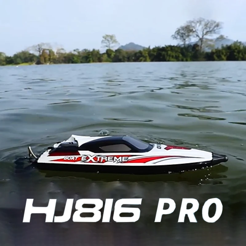 

Hongxunjie HJ816 High-speed 55KM/H Speedboat Competitive Racing Boat Water Toy 2.4G RC Boat Brushless Net Pulling Boat Toy