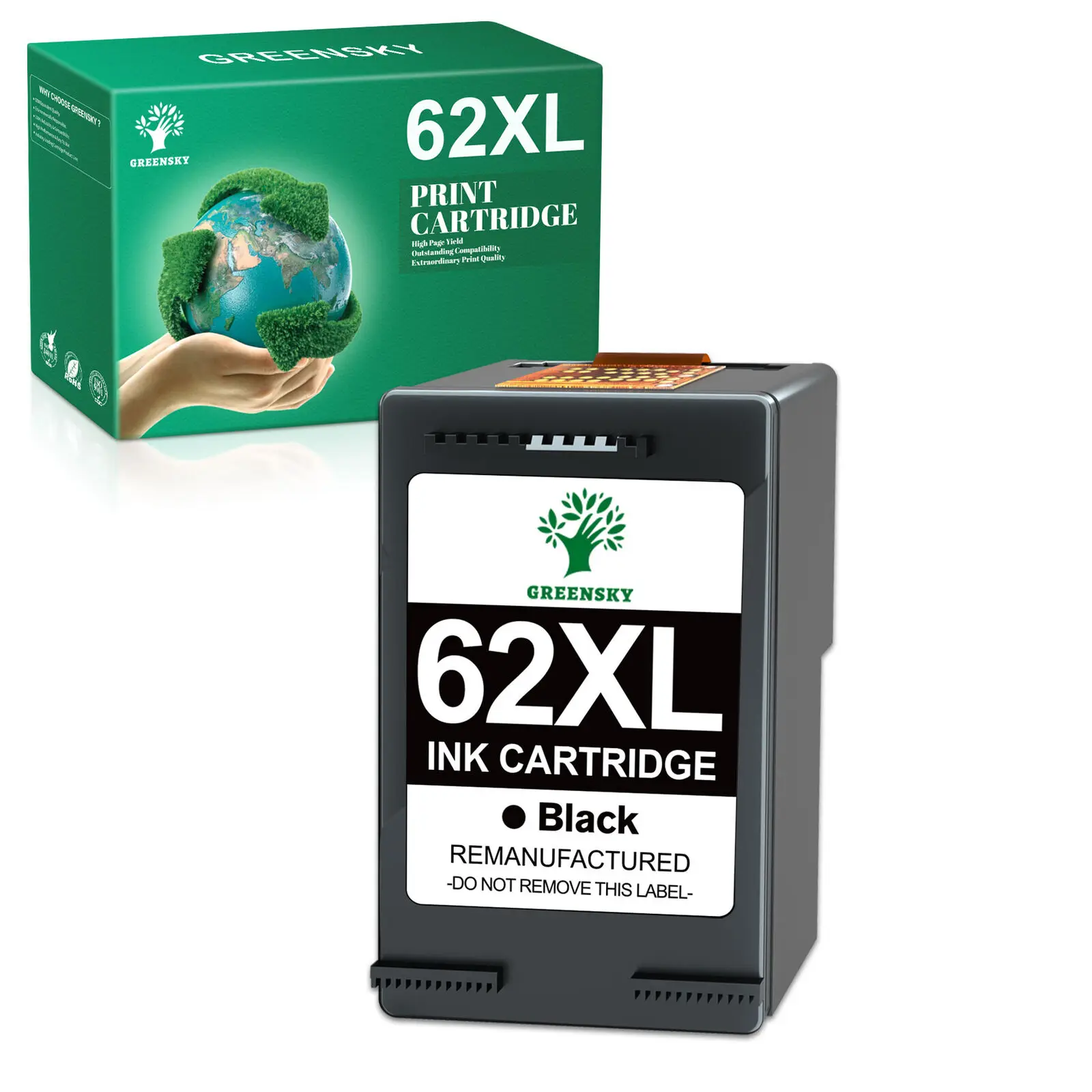 

Black Ink Cartridges 62 XL 62XL for HP 5660 7645 7640 5642 5643 5640 250 5740