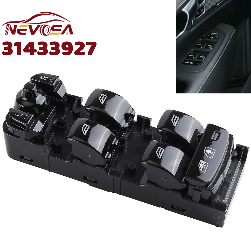 

31433927 Электрический переключатель стеклоподъемника для Volvo V90 XC90 S90 2015-2019 T6 T5, передняя левая кнопка стекла