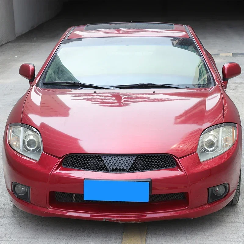 For Mitsubishi Eclipse 2006-2011 Real Carbon Fiber Car Headlight Eyebrows Decorative Strips Headlight Eyebrows Sticker 2pcs