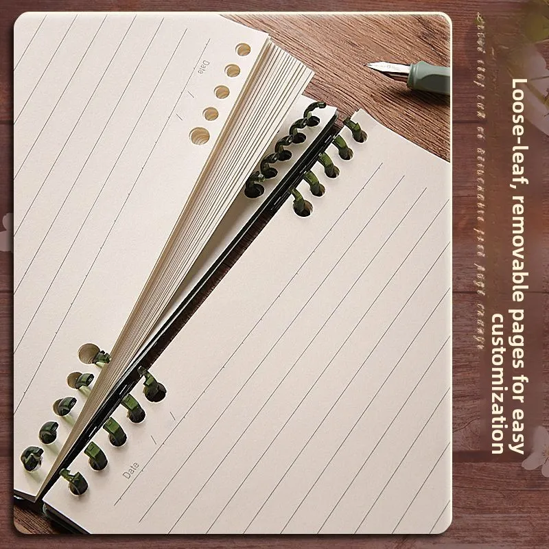 Gradient Color B5 Spiral Notebook Top Coil No Hand Pain, Detachable Refillable Ring Binder for College Students Exam Note-Taking