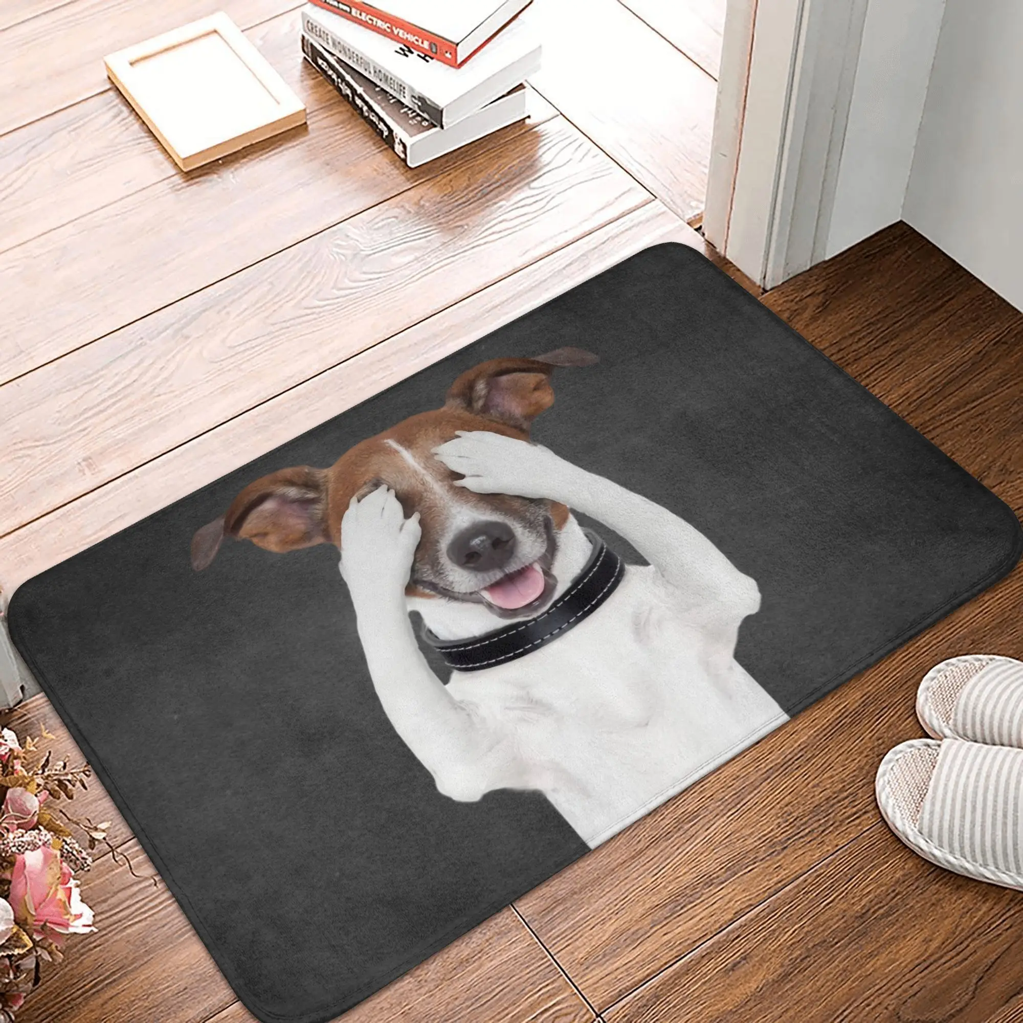 Funny Jack Russell Terrier Doormat Non-Slip Entrance Kitchen Bath Door Floor Mat Dog Lover Bedroom Balcony Carpet Rug