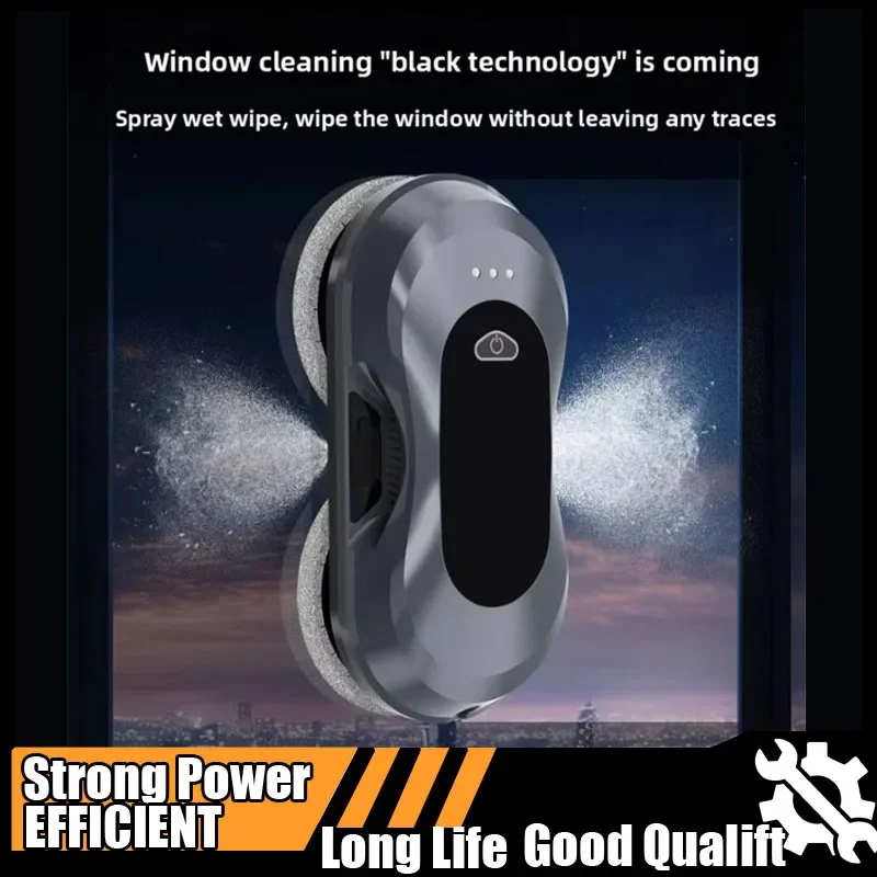 

Cross-border Two-way Water Spray Window Cleaning Fully Automatic Intelligent Ultra-thin Household Window Cleaning Artifact