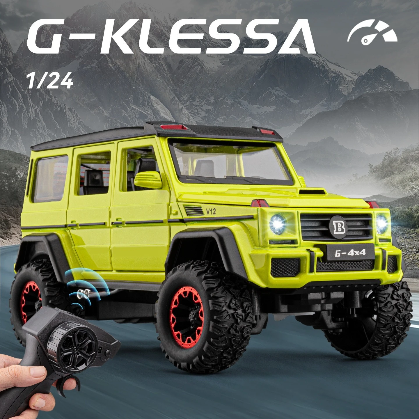 

1:24 alloy remote control large G500 off-road car model ornament toy batch delivery