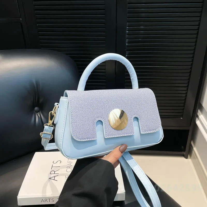 

New Women's Handbag Fashionable and High-quality Women's Crossbody Bag High-end Sense Solid Color Mobile Phone Storage Bag