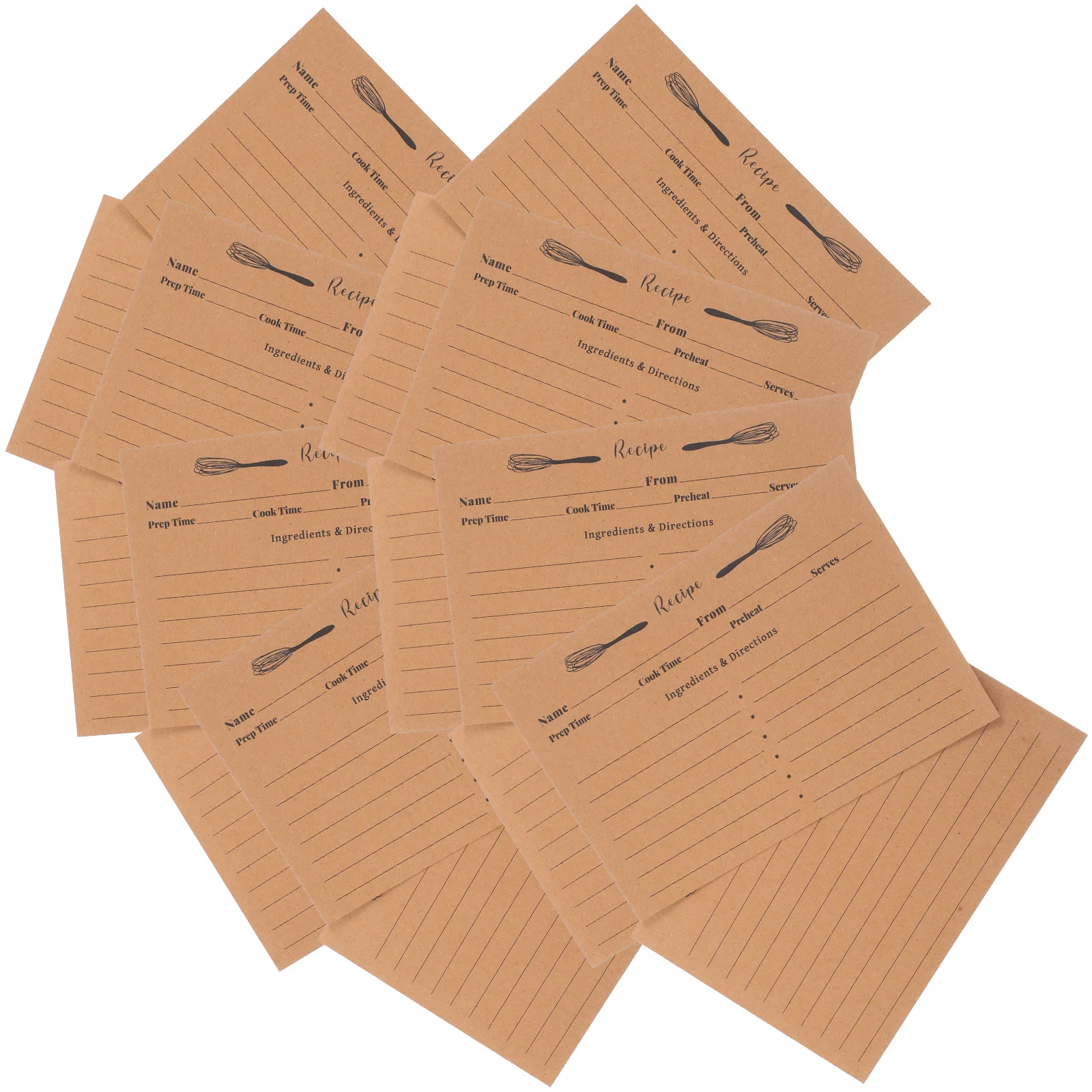 20 قطعة وصفة مزدوجة الوجهين فارغة ملاحظة حمية الطبخ المطبخ المنزل الغذاء وصفة سميكة بطاقات الهدايا المطبخ Diy بها بنفسك بطاقات