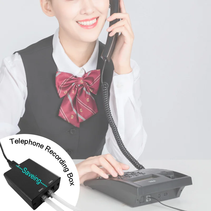 Specially Recorded Analog Telephone Office Household Voice Telephone Recording Box Mini USB Micro Telephone Recorder