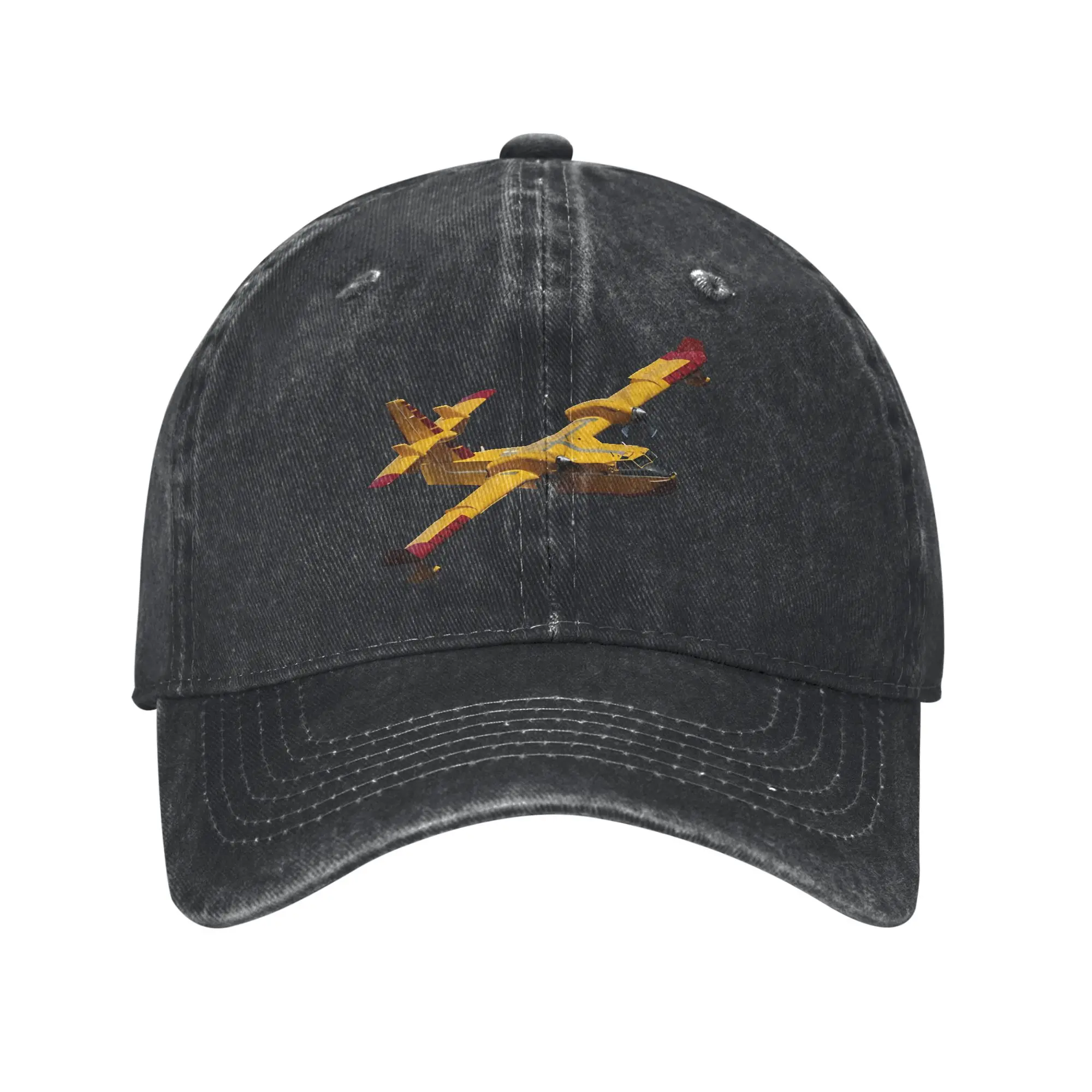 Canadair cl-415 Super Scooper firebomber Aircraft  Trucker Hats For Men Women Baseball Caps  Retro Headwear Cap Adjustable
