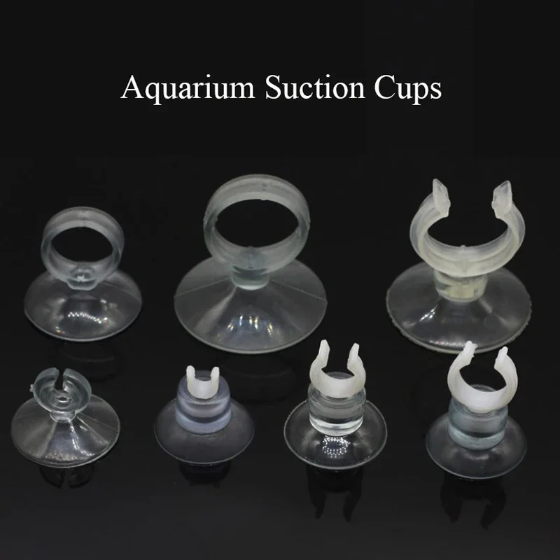 10Pcs Aquarium Suction Cup Air Tube Holder Sucker for Fish Tank Air Line Oxygen Tube Hose Pump Suction Cups Aquatic Pet Supplies