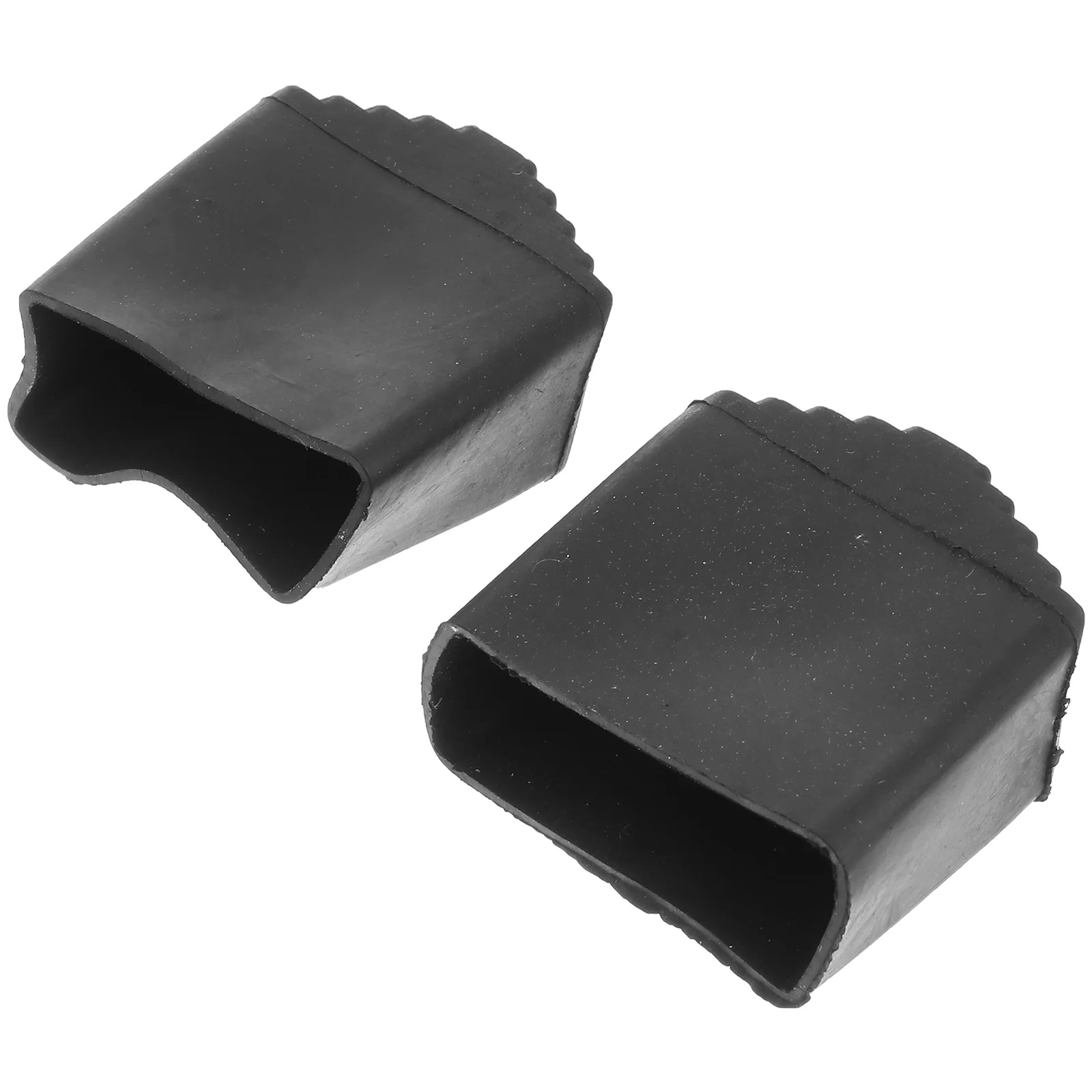 

2 Pcs Black Rubber Ladder Feet Covers 2x4cm Non Slip Stabilizer Pads Heavy Duty Floor Protectors Furniture Parts