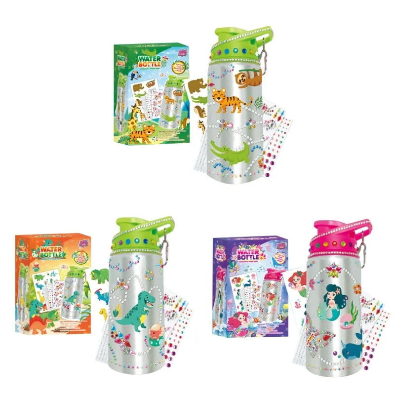 

Girls Gifts Decorate Your Own Water Bottle with Animal Stickers Cool Valentines Day Gift for Kids Girls Easter