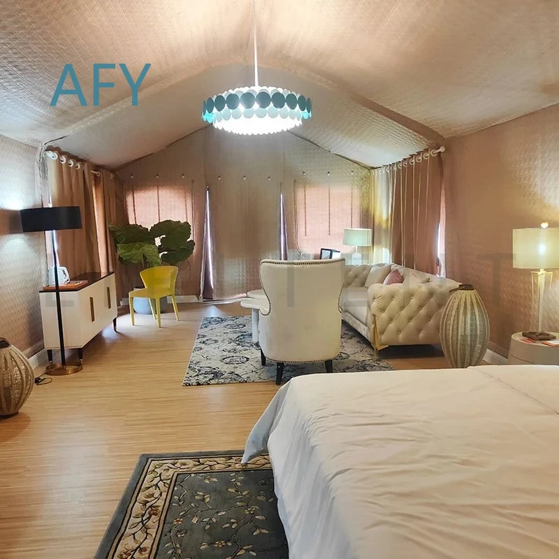 Waterproof 4 Seasons Glamping Tent for Camping Dessert Tent for Hawaii Hotel Luxury Hotel Tent for Customized Outdoor Events
