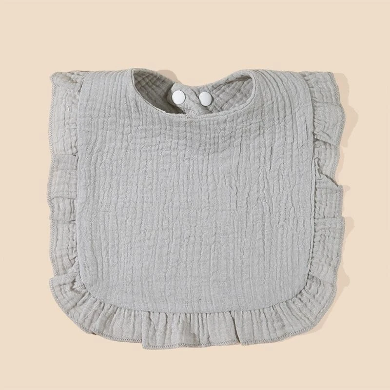 J15U مرايل أطفال بيبي باندانا لعاب المرايل القطنية للجنسين بنين بنات لون سادة للتسنين واللعاب هدية استحمام لحديثي الولادة