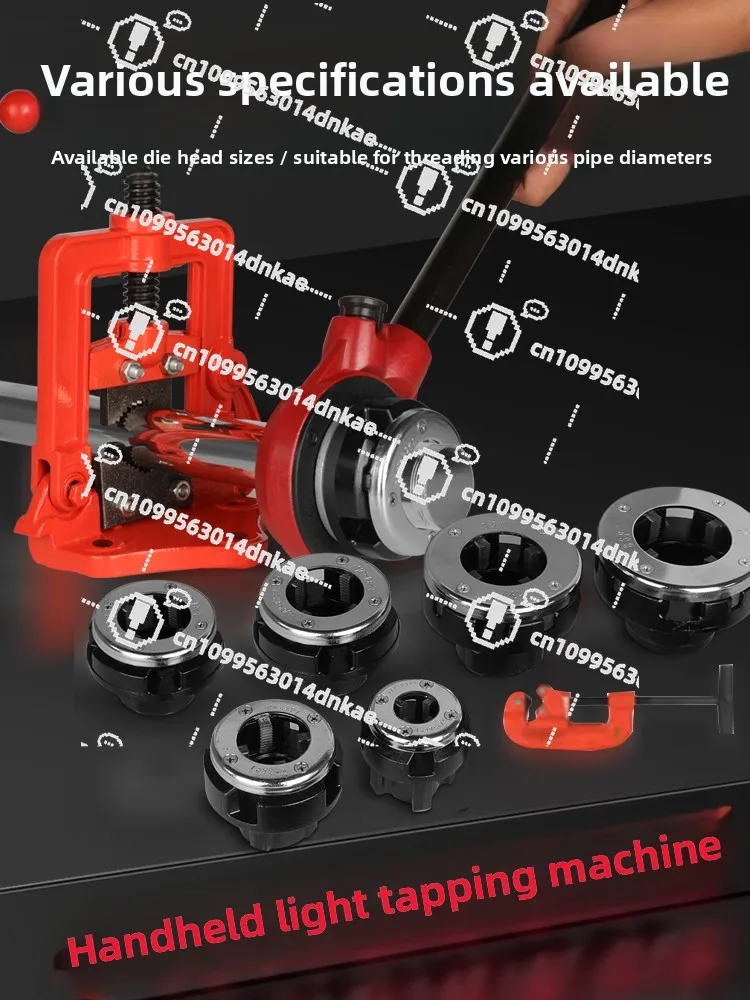 Manual Threading Machine Small Fire Pipe Threading Machine 2 Inch Threading Machine 4  Tapping  Galvanized Iron