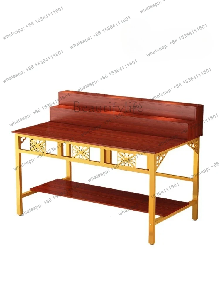 Buddhist shrine offering table Shrine God of Wealth Yezi three-layer household incense table