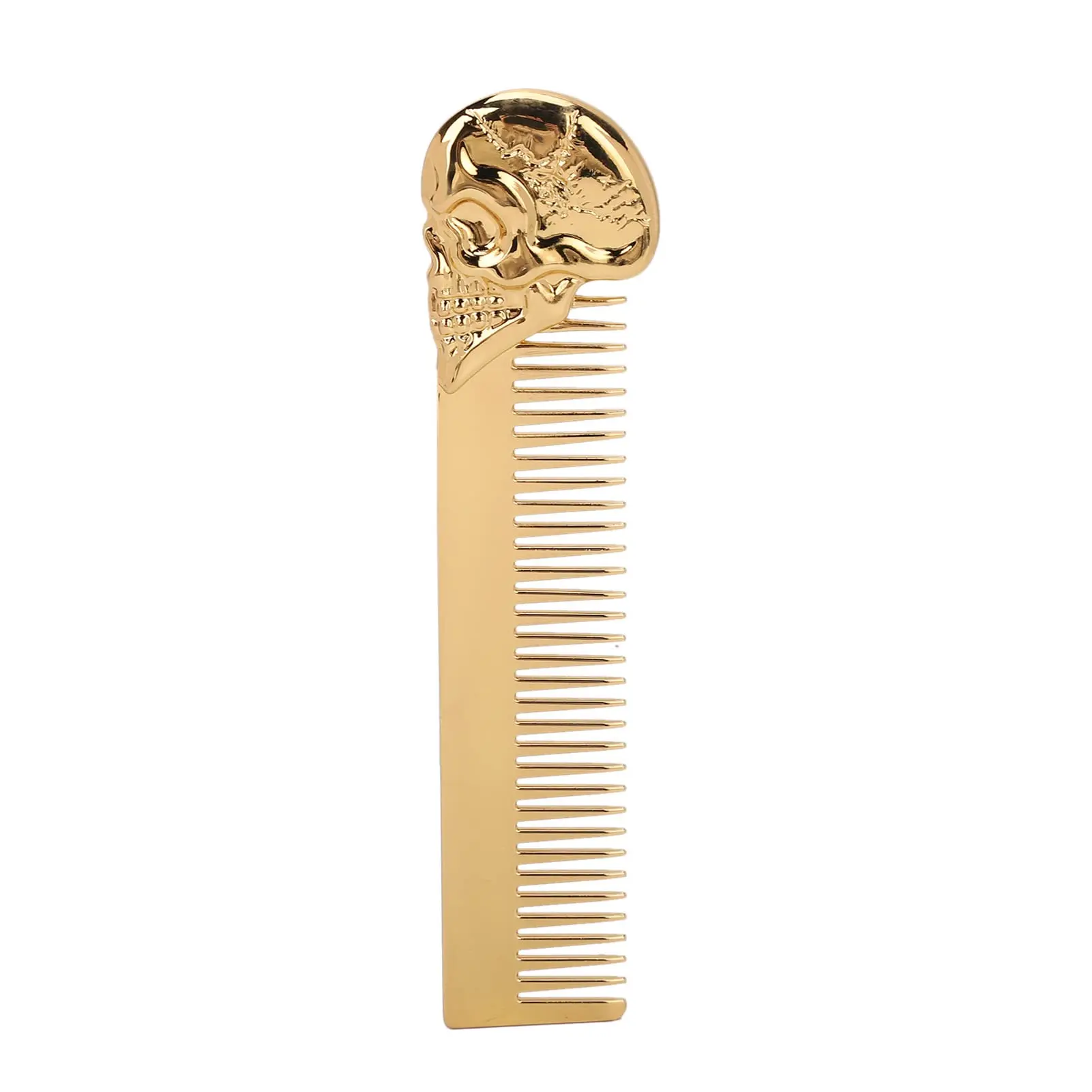 Pocket Beard Comb,  Skull Pattern Hair Comb for Men, Smooth Oil Hair Styling Travel Comb for Hair Beard Home Salon