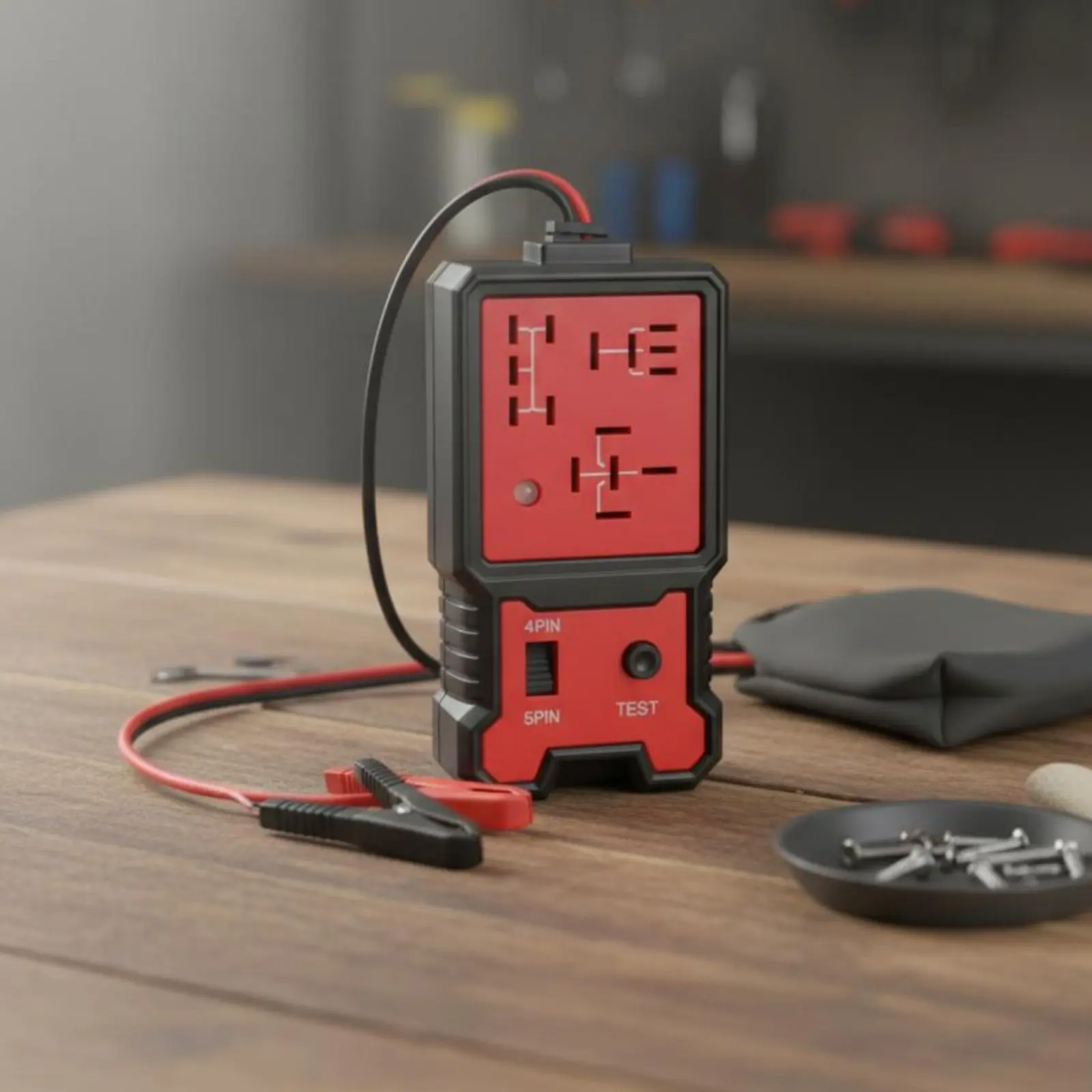12V 24V Relay Tester Long-Lasting Automotive Relay Test Device Vehicle Tool Instant Results Safe Testing for Mechanics, Garage view 3