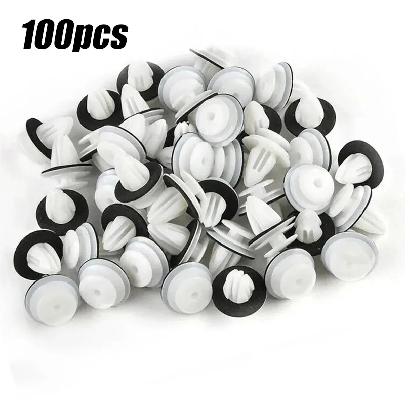 10/300 stücke Auto Tür Panel Trim Clips Automobil Stoßstange Clip Verschluss Niet mit Dichtung Ring für BMW Auto innen Zubehör