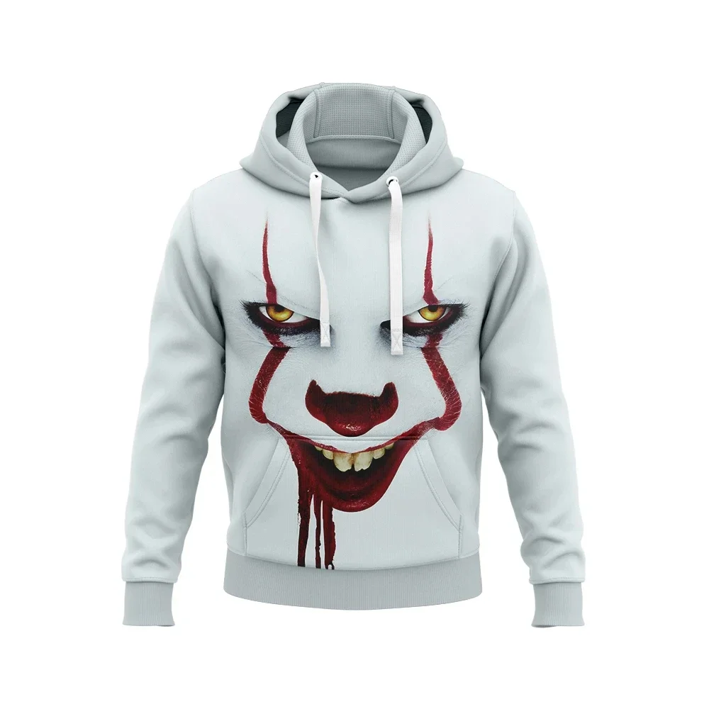 

Men Clown Printed Hoodies Women Fashion Cool Long Sleeve Pullover Sweatshirts Unisex Hiphop Harajuku Streetwear Outfits Sudadera