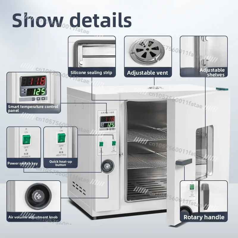 Electric Constant Temperature Blast Drying Oven High Temperature Heating Small Industrial Oven Medical Dryer Laboratory Oven